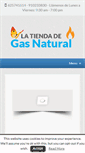 Mobile Screenshot of latiendadegasnatural.com